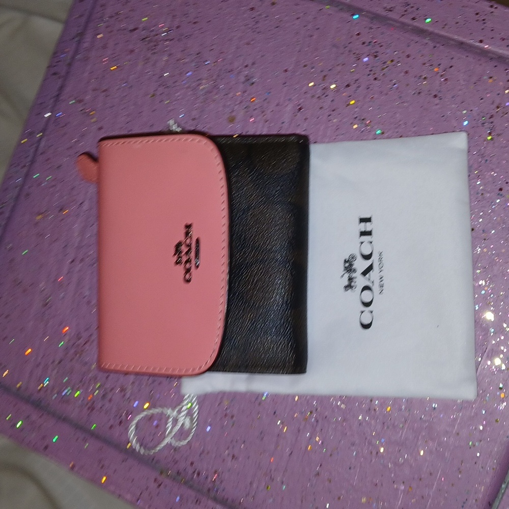 Coach Two-Tone Pink and Black Wallet